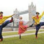 Ruský festival Maslenitsa na Trafalgar Square