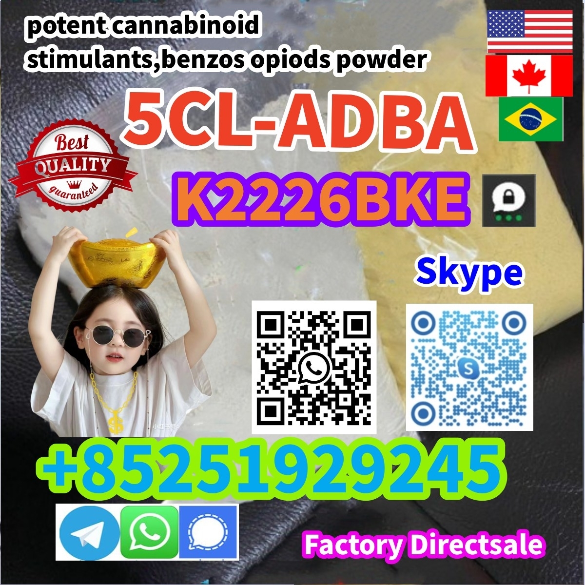 5cladba,5cl-adba 5CL-ADBA,4FADB 5CL-ADBA Strong EFFECT Original+85251929245 5cladba,5cl-adba 5CL-ADBA,4FADB 5CL-ADBA Precursor HOT Selling5cladba +85251929245-1 24-04-03