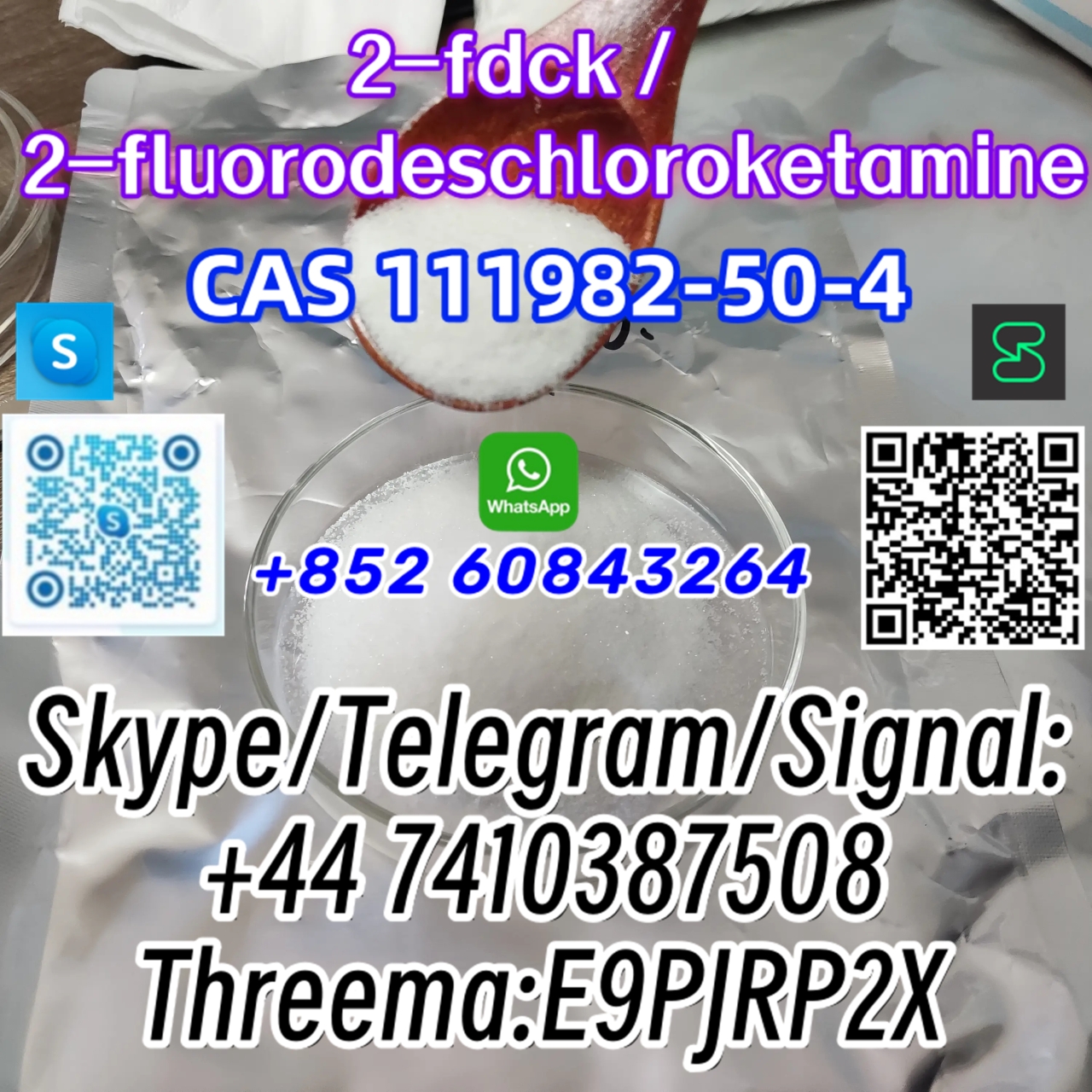 CAS 111982–50–4 2FDCK Skype/Telegram/Signal: +44 7410387508 Threema:E9PJRP2X-1 24.04.2024 - CAS 111982–50–4 2FDCK   Skype/Telegram/Signal:
+44 7410387508
Threema:E9PJRP2X