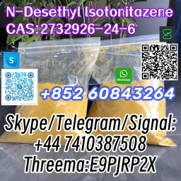 N-Desethyl lsotonitazene CAS:2732926-24-6 Skype/Telegram/Signal: +44 7410387508 Threema:E9PJRP2X-1 24.04.2024