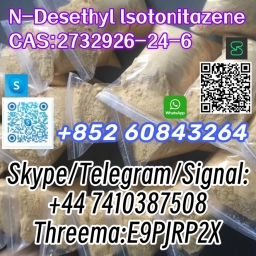 N-Desethyl lsotonitazene CAS:2732926-24-6 Skype/Telegram/Signal: +44 7410387508 Threema:E9PJRP2X-1 24.04.2024